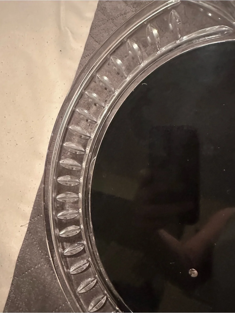 Waterford Clear Oval Decorative crystal picture frame made in Ireland